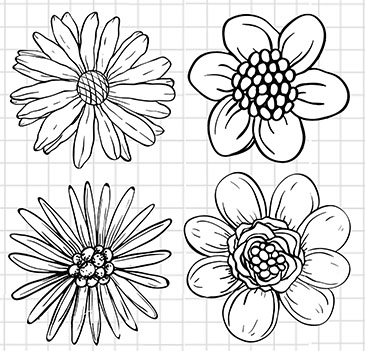 4 flowers